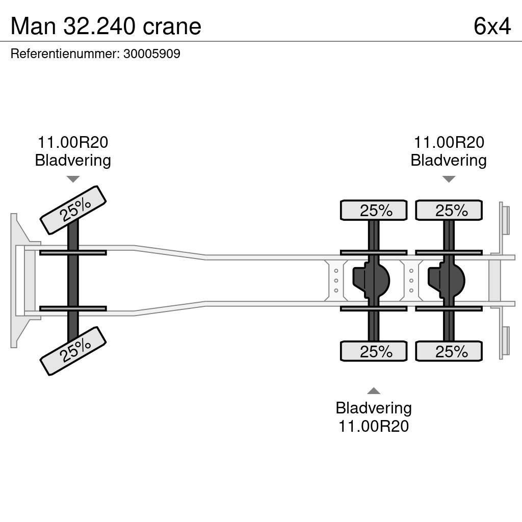 MAN 32.240 crane Autogru
