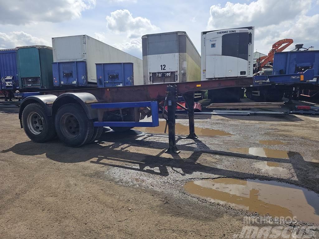 Köhler Elmshorn 2 axle | 20 ft | container chassis | stee Semirimorchi portacontainer