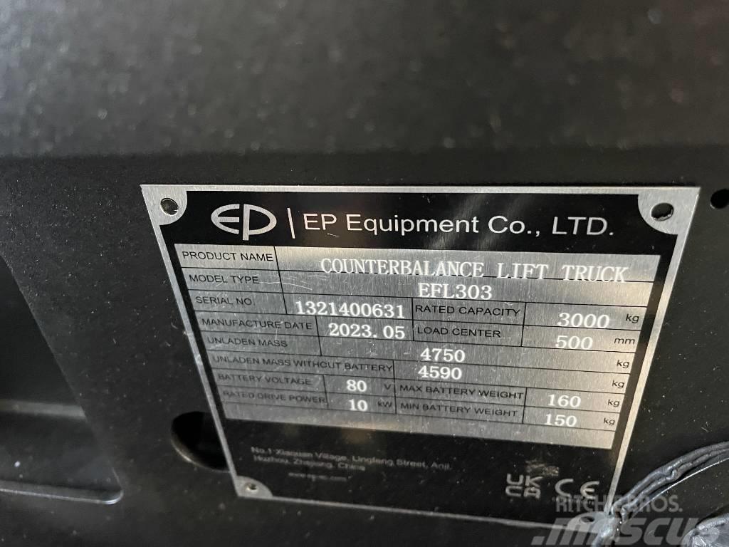 EP EFL303, Triplex, 4800mm, Vollkabine, Lithium Carrelli elevatori elettrici