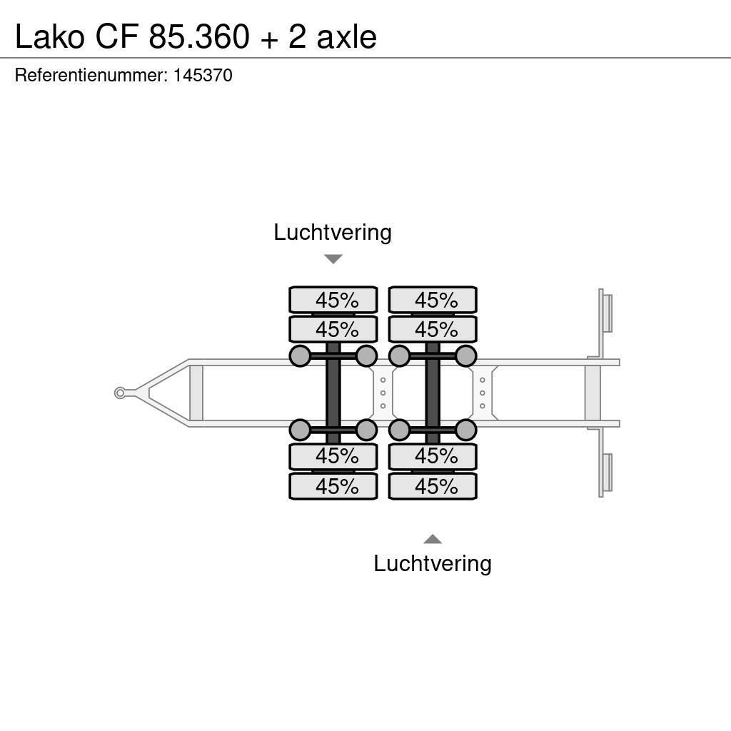 Lako CF 85.360 + 2 axle Rimorchi con sponde ribaltabili