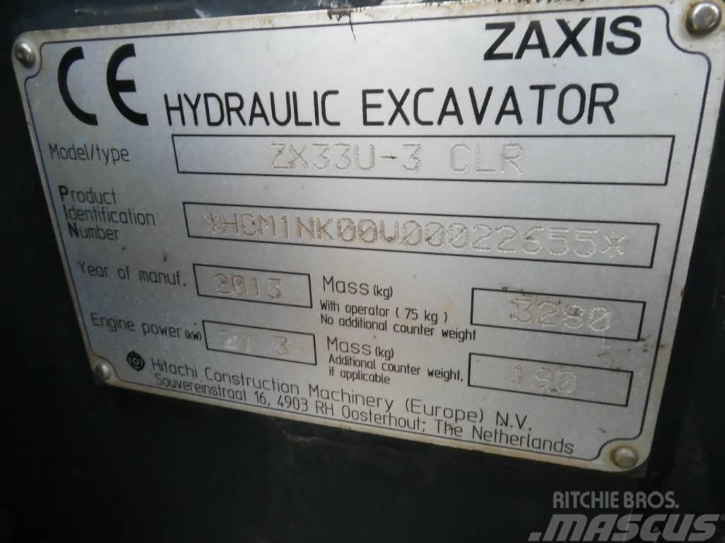 Hitachi ZX 33 U CLR Miniescavatori