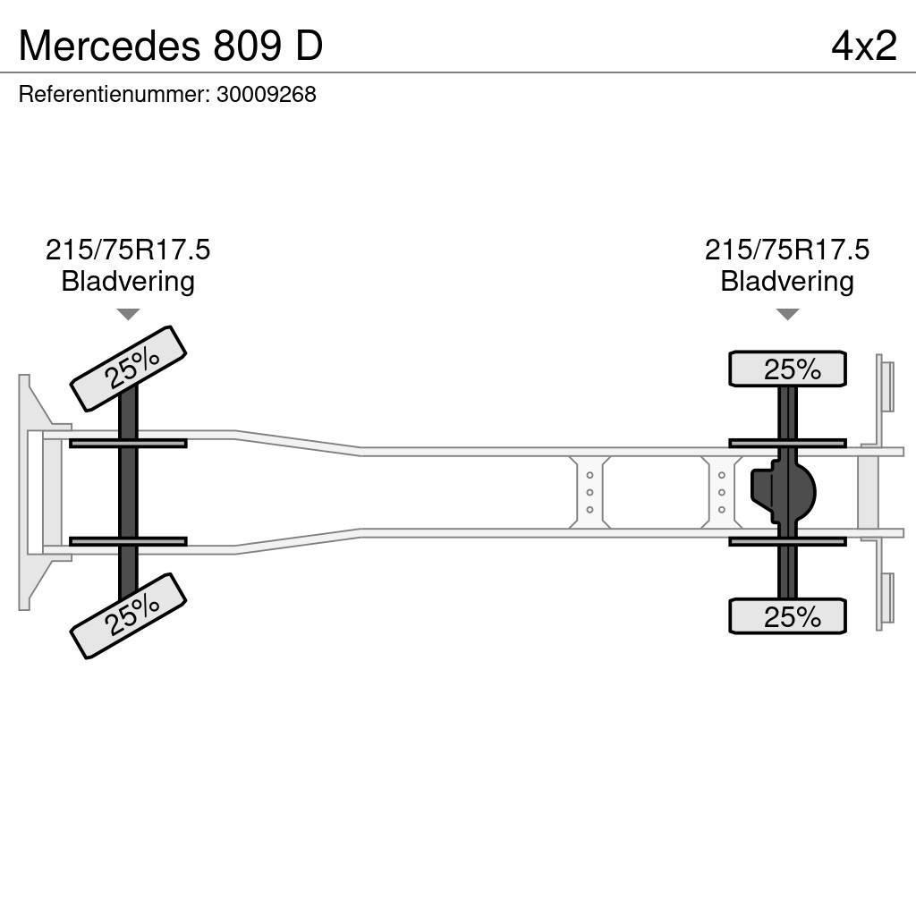 Mercedes-Benz 809 D Camion con sponde ribaltabili