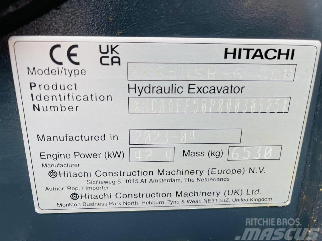 Hitachi ZX 65 US B-6 Miniescavatori