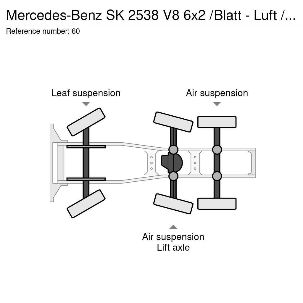 Mercedes-Benz SK 2538 V8 6x2 /Blatt - Luft / Lenk / Liftachse Motrici e Trattori Stradali
