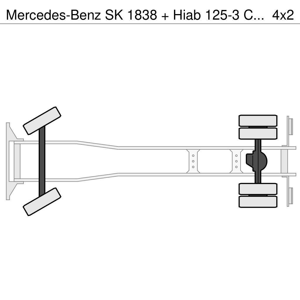 Mercedes-Benz SK 1838 + Hiab 125-3 Crane Gru per tutti i terreni