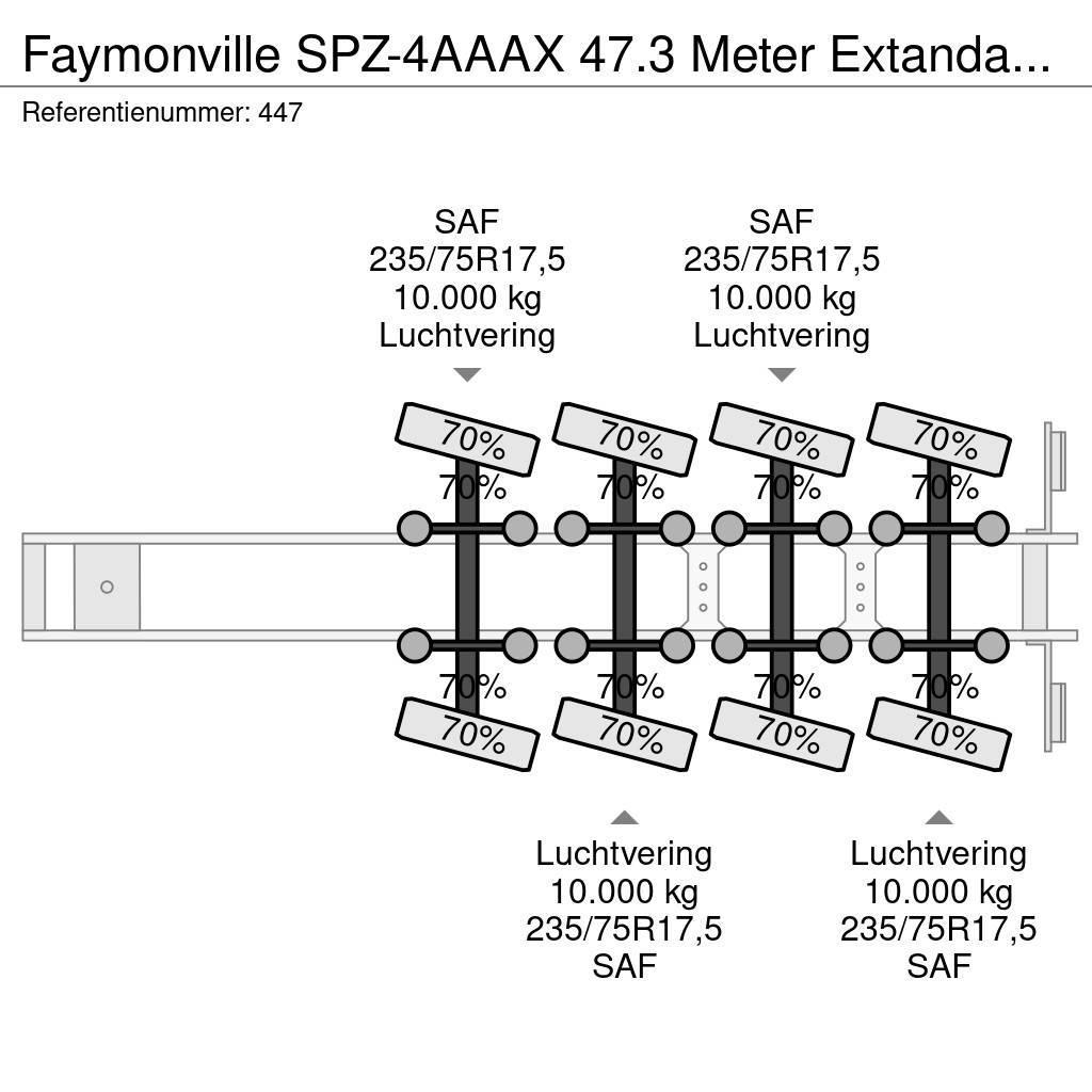 Faymonville SPZ-4AAAX 47.3 Meter Extandable Wing Carrier! Semirimorchio a pianale