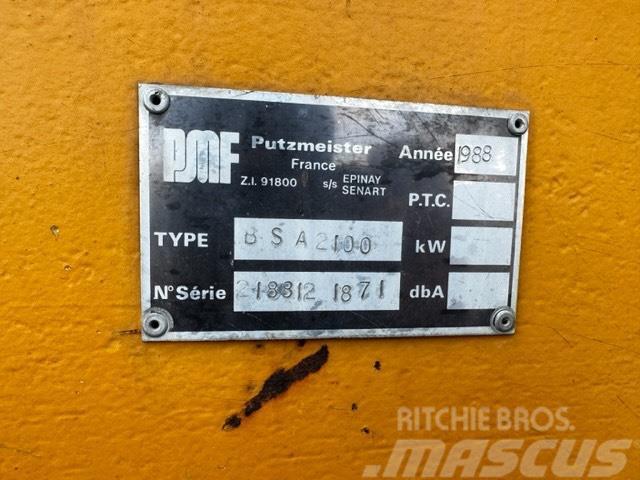 Putzmeister BSA 2100 /160 KW ELEKTRIC Autopompe per calcestruzzo