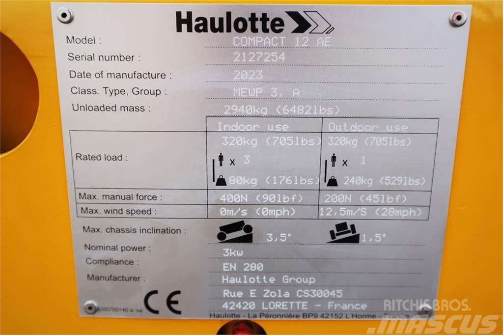 Haulotte Compact 12 Valid inspection, *Guarantee! 12m. Work Piattaforme a pantografo