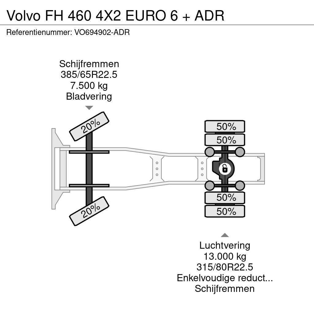 Volvo FH 460 4X2 EURO 6 + ADR Motrici e Trattori Stradali