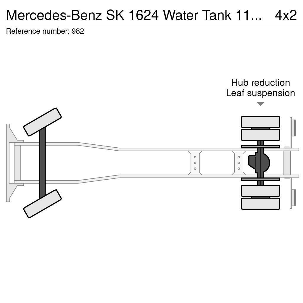 Mercedes-Benz SK 1624 Water Tank 11.000 Liters Spraybar Big Axle Cisterna