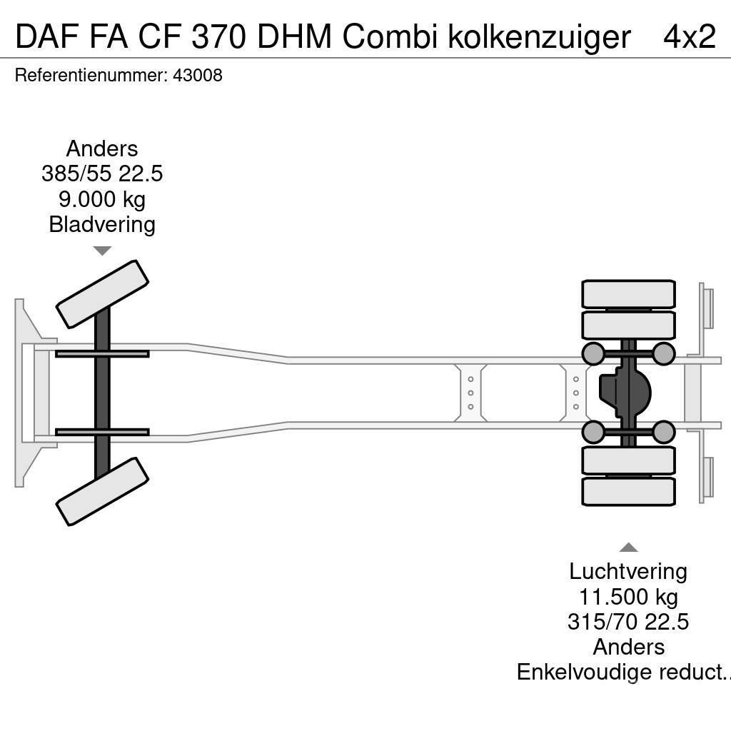 DAF FA CF 370 DHM Combi kolkenzuiger Camion autospurgo