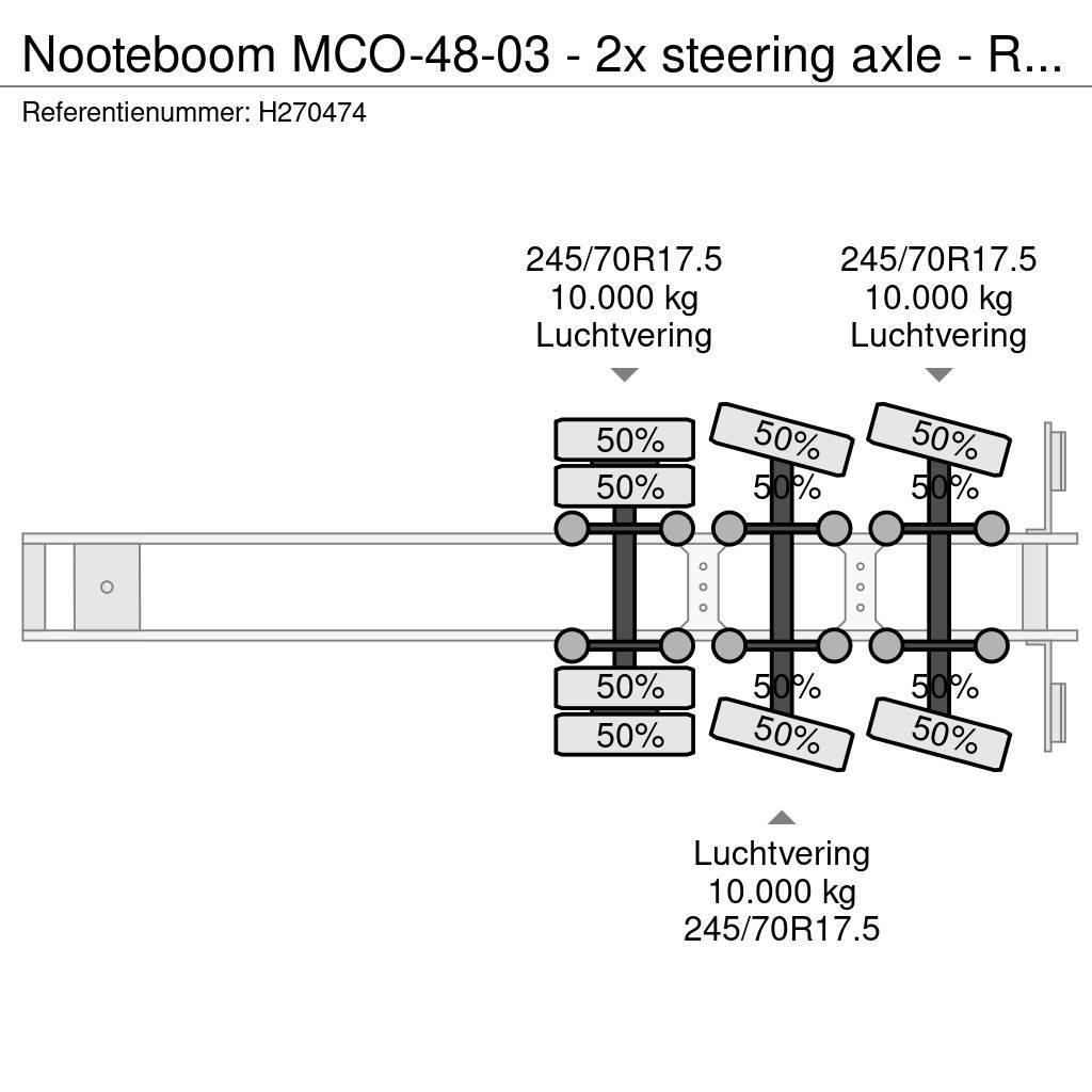 Nooteboom MCO-48-03 - 2x steering axle - Ramps - SAF Axle - Semirimorchi Ribassati