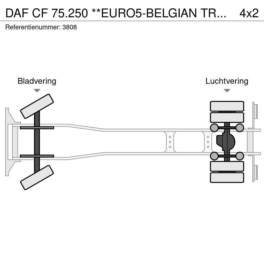 DAF CF 75.250 **EURO5-BELGIAN TRUCK** Camion cassonati