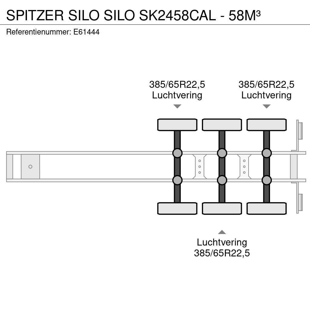 Spitzer Silo SILO SK2458CAL - 58M³ Semirimorchi cisterna