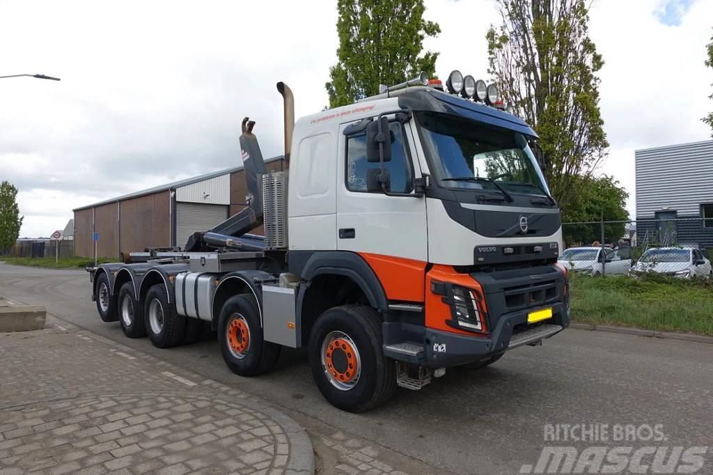 Volvo FMX 460 10X6 VDL 40 TONS HAAKSYSTEEM / KEURING 202 Camion con gancio di sollevamento