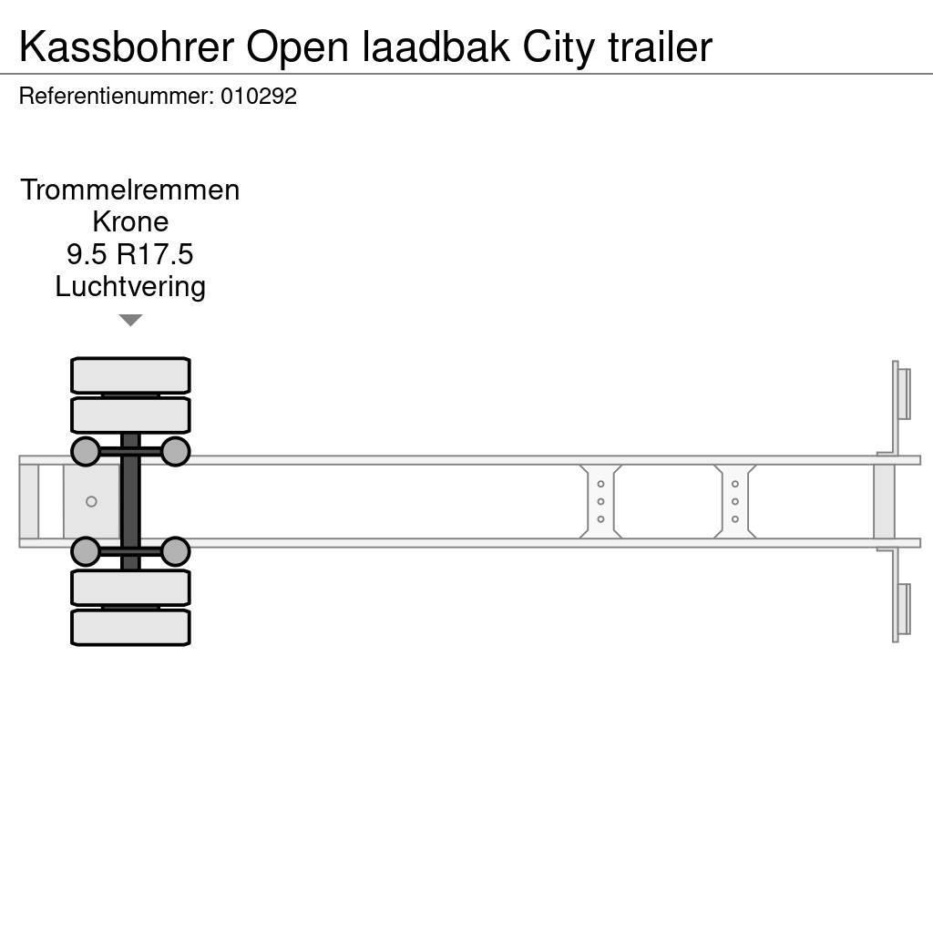 Kässbohrer Open laadbak City trailer Semirimorchio a pianale