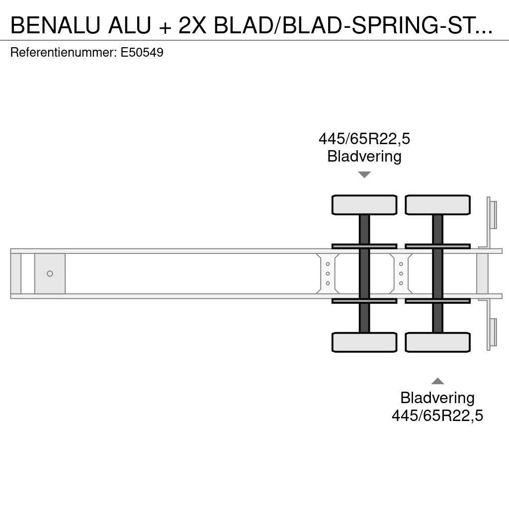 Benalu ALU + 2X BLAD/BLAD-SPRING-STEEL Semirimorchi a cassone ribaltabile