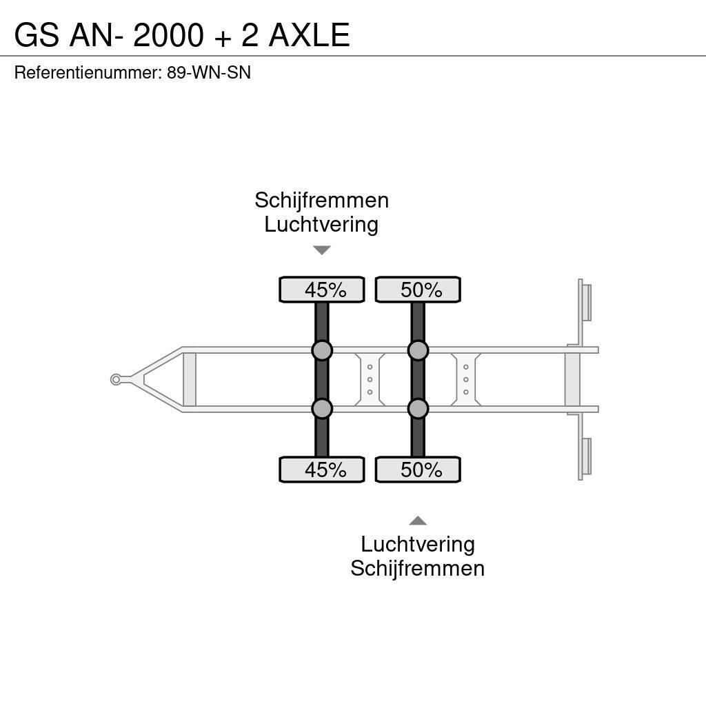 GS AN- 2000 + 2 AXLE Rimorchi con sponde ribaltabili