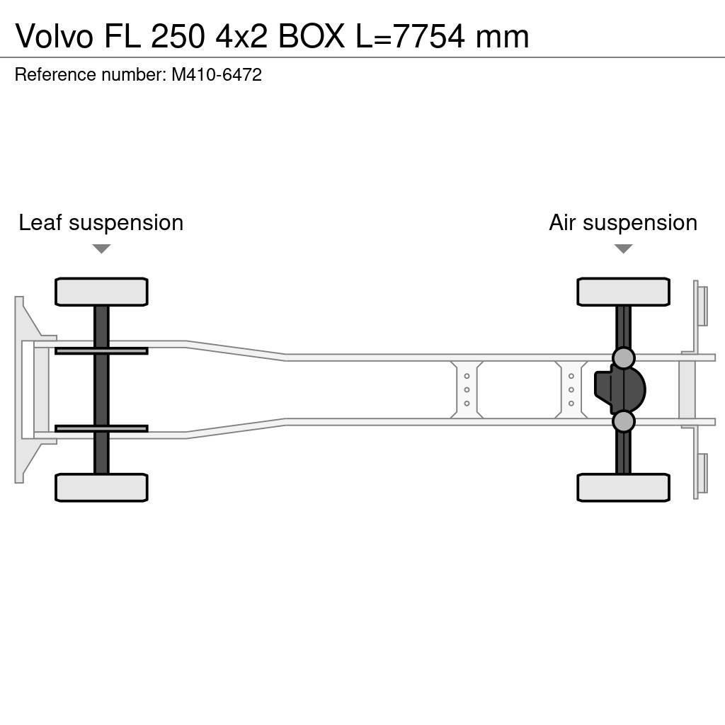 Volvo FL 250 4x2 BOX L=7754 mm Camion cassonati