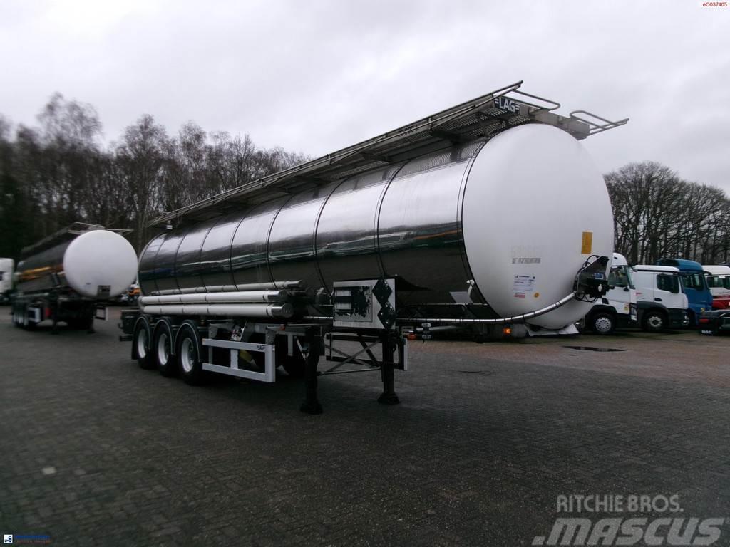 LAG Chemical tank inox L4BH 30 m3 / 1 comp + pump Semirimorchi cisterna