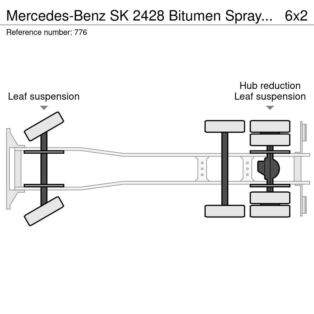 Mercedes-Benz SK 2428 Bitumen Sprayer 11.000L Good Condition Spruzzatrici di bitume