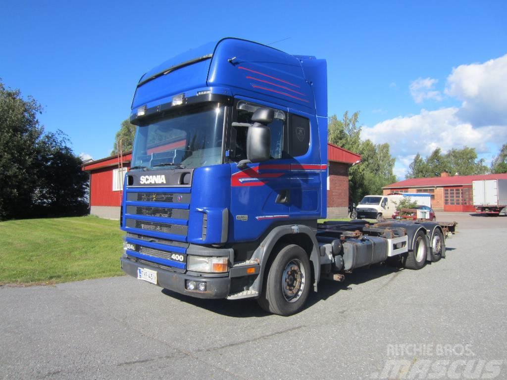 Scania R 124 LB 6X2 4700 Camion portacontainer