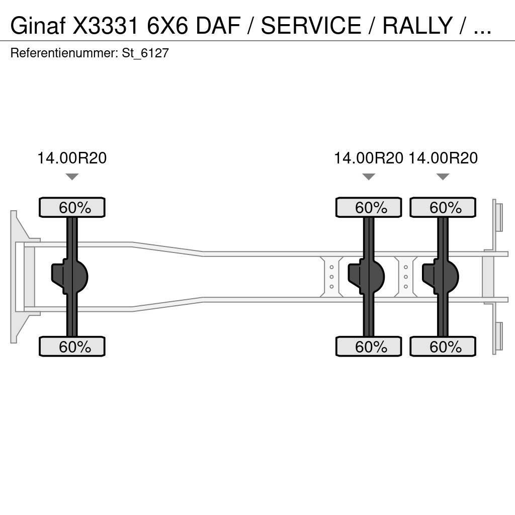 Ginaf X3331 6X6 DAF / SERVICE / RALLY / T5 / DAKAR Camion cassonati