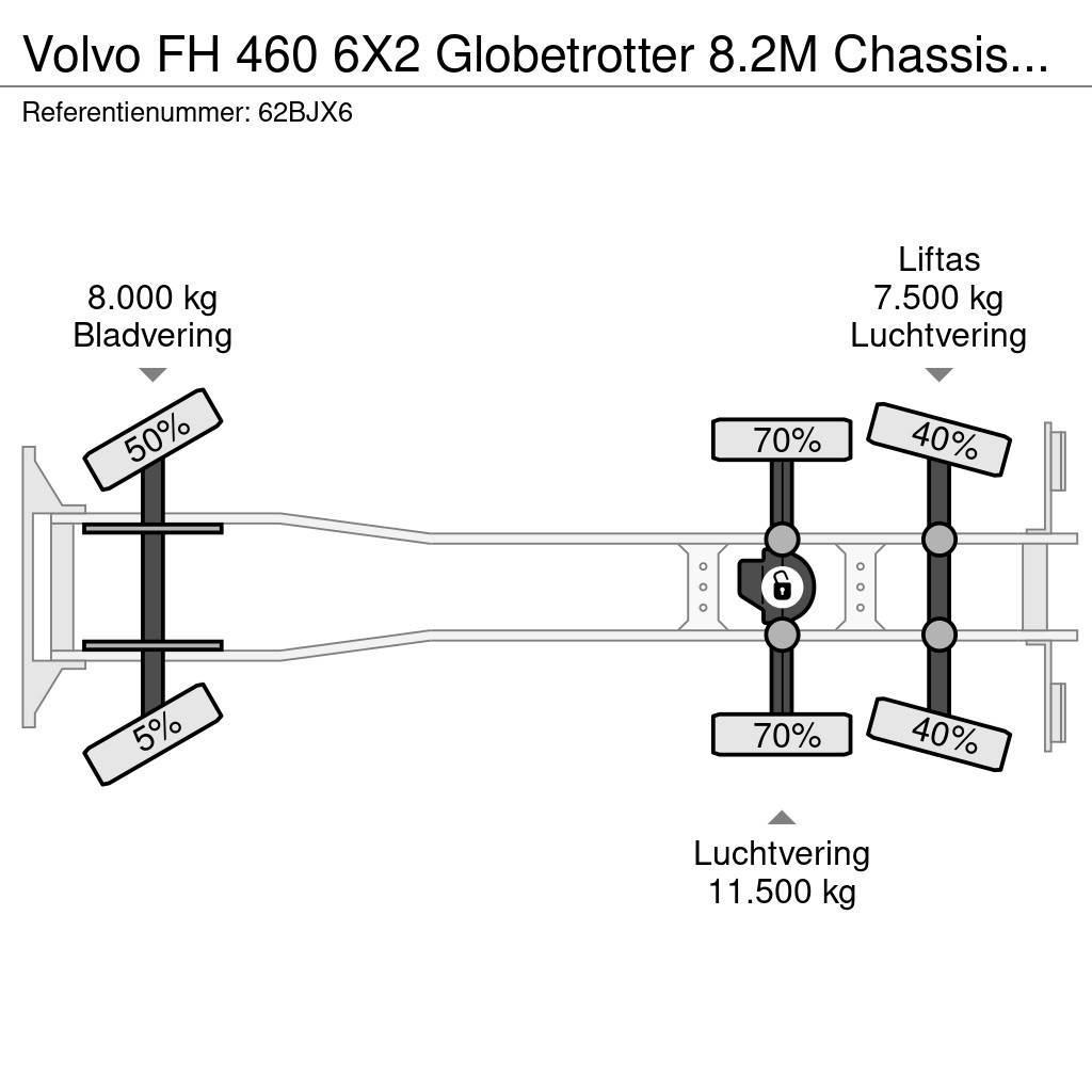 Volvo FH 460 6X2 Globetrotter 8.2M Chassis Xenon NL Truc Autocabinati