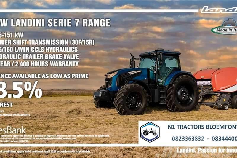 Landini PROMO - Landini Serie 7 Range (116 - 151kW) Trattori