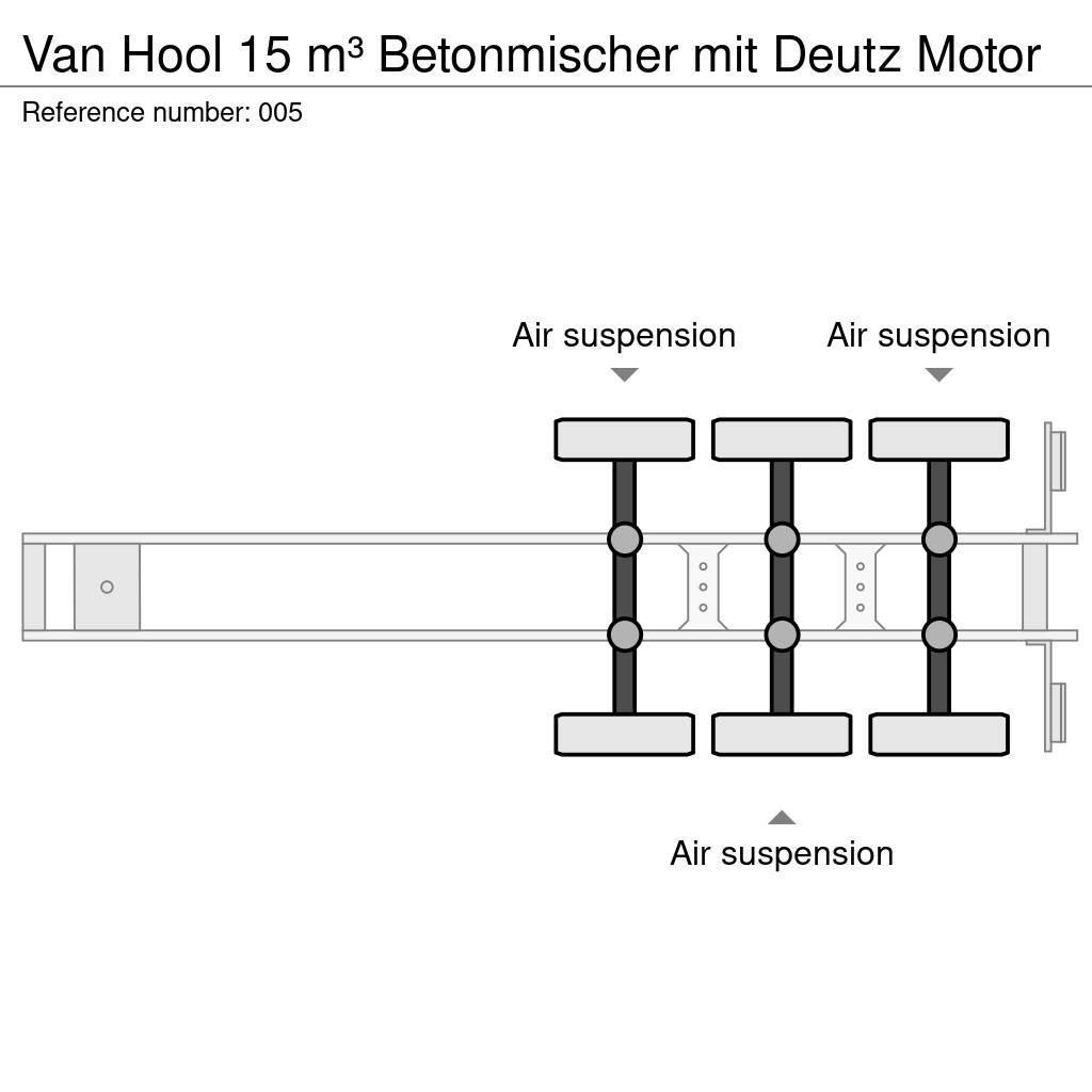 Van Hool 15 m³ Betonmischer mit Deutz Motor Altri semirimorchi