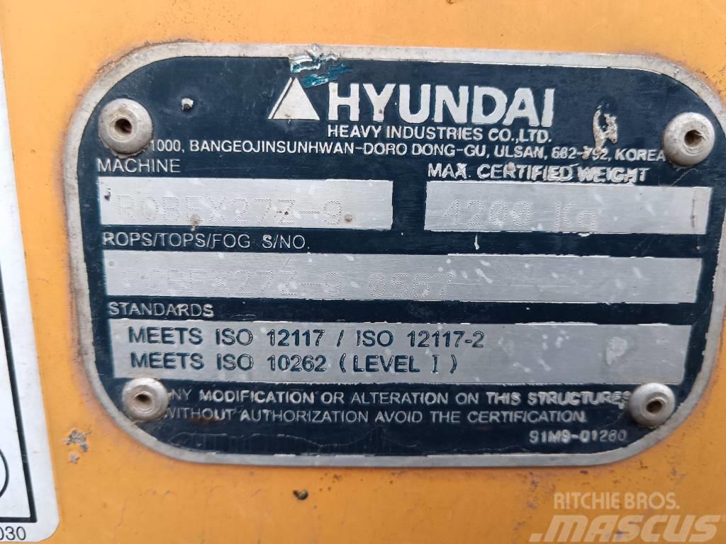 Hyundai Robex 27 Z-9 Miniescavatori