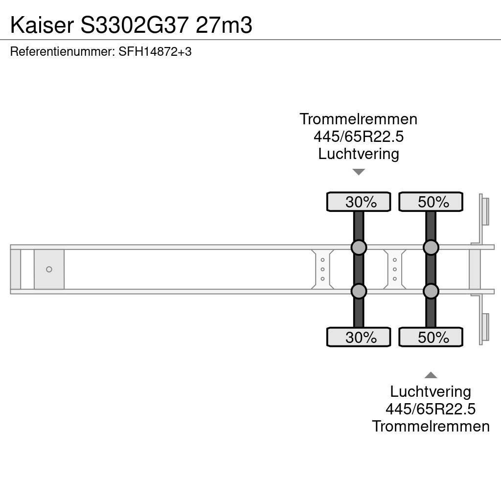 Kaiser S3302G37 27m3 Semirimorchi a cassone ribaltabile