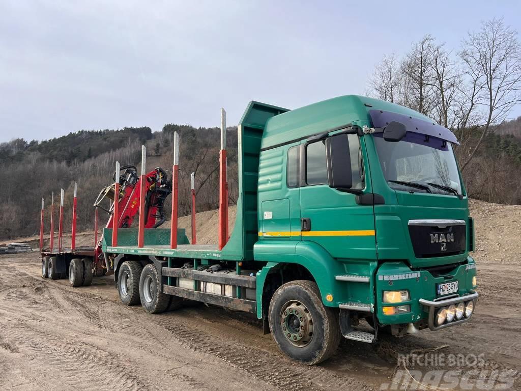 MAN TGS 33.480 Camion trasporto legname