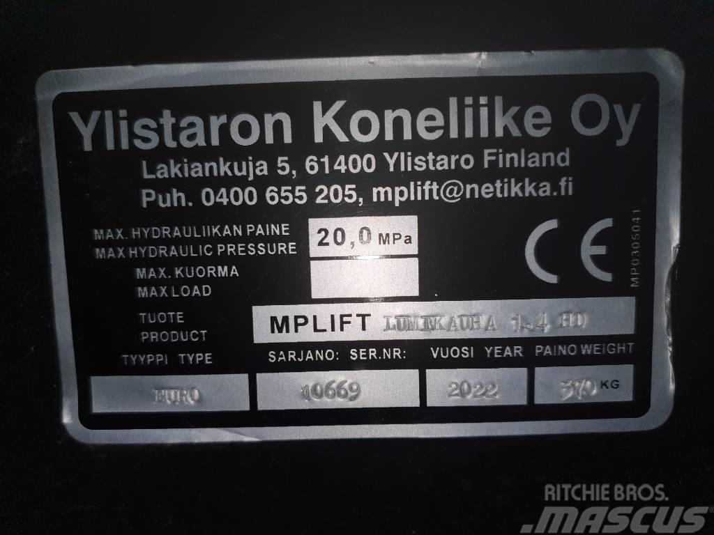 Mp-lift Lumikauha 1,4m3 / 2,4m EURO HD Accessori per pale frontali