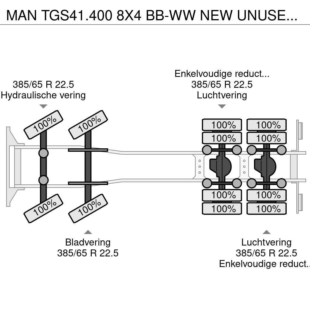 MAN TGS41.400 8X4 BB-WW NEW UNUSED CHASSIS EURO3 Autocabinati