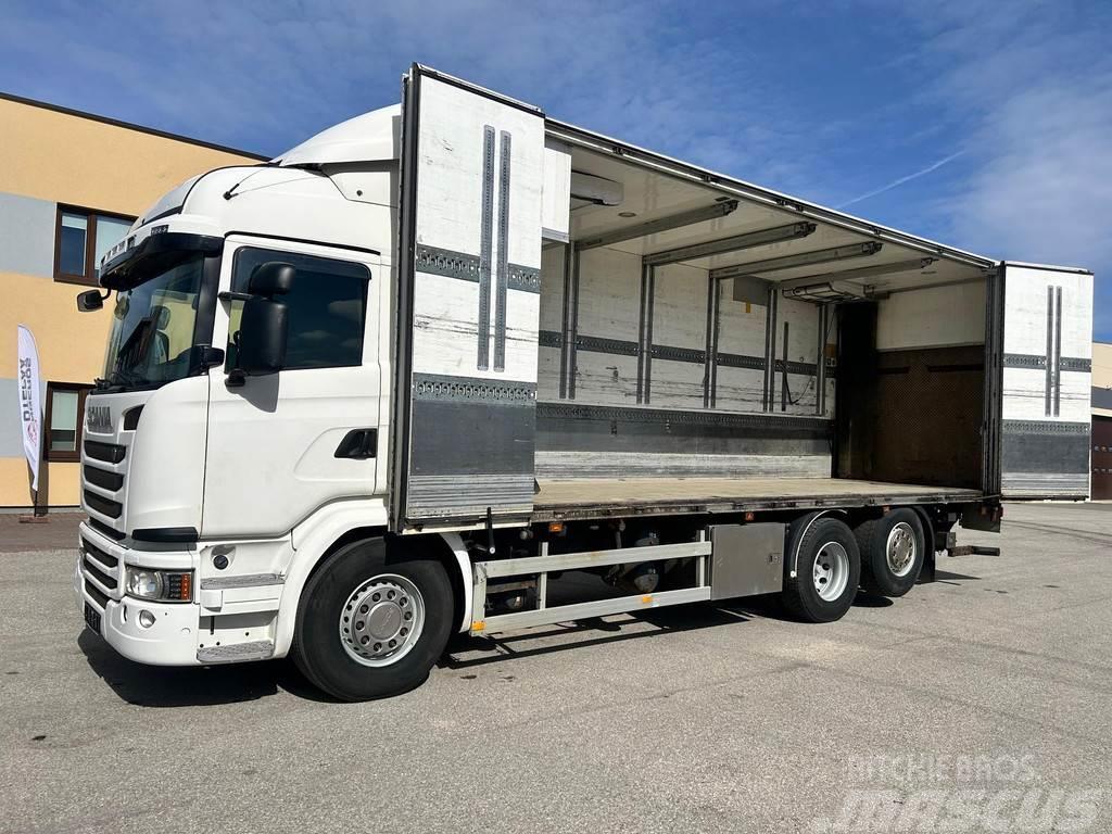 Scania G490 6X2 EURO6 + RETARDER + SIDE OPENING + CARRIER Camion a temperatura controllata