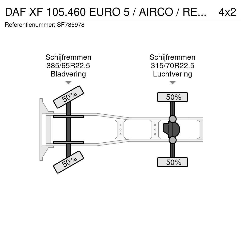 DAF XF 105.460 EURO 5 / AIRCO / RETARDER Motrici e Trattori Stradali