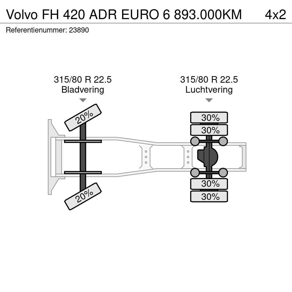 Volvo FH 420 ADR EURO 6 893.000KM Motrici e Trattori Stradali