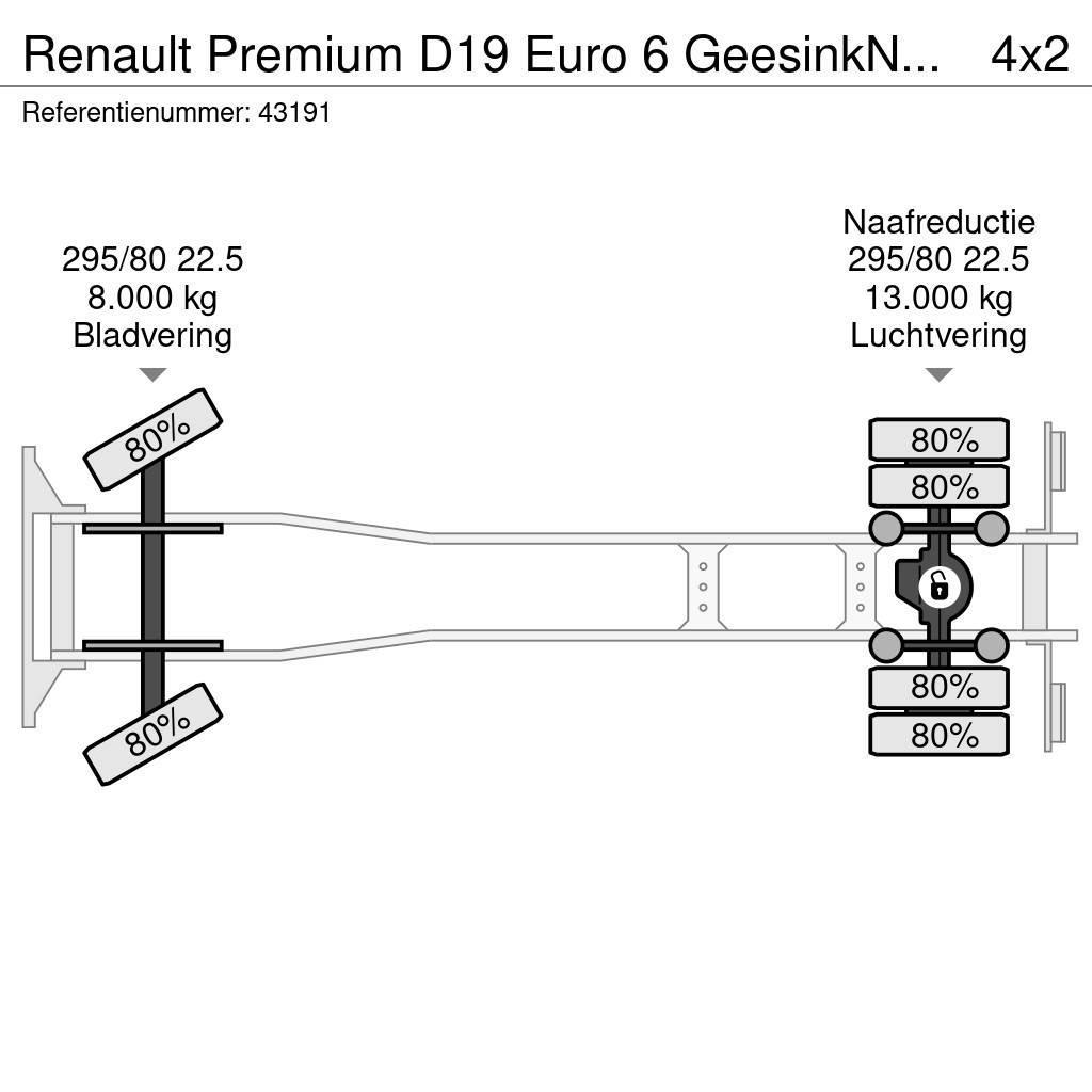Renault Premium D19 Euro 6 GeesinkNorba MF 300, 16m³ Camion dei rifiuti
