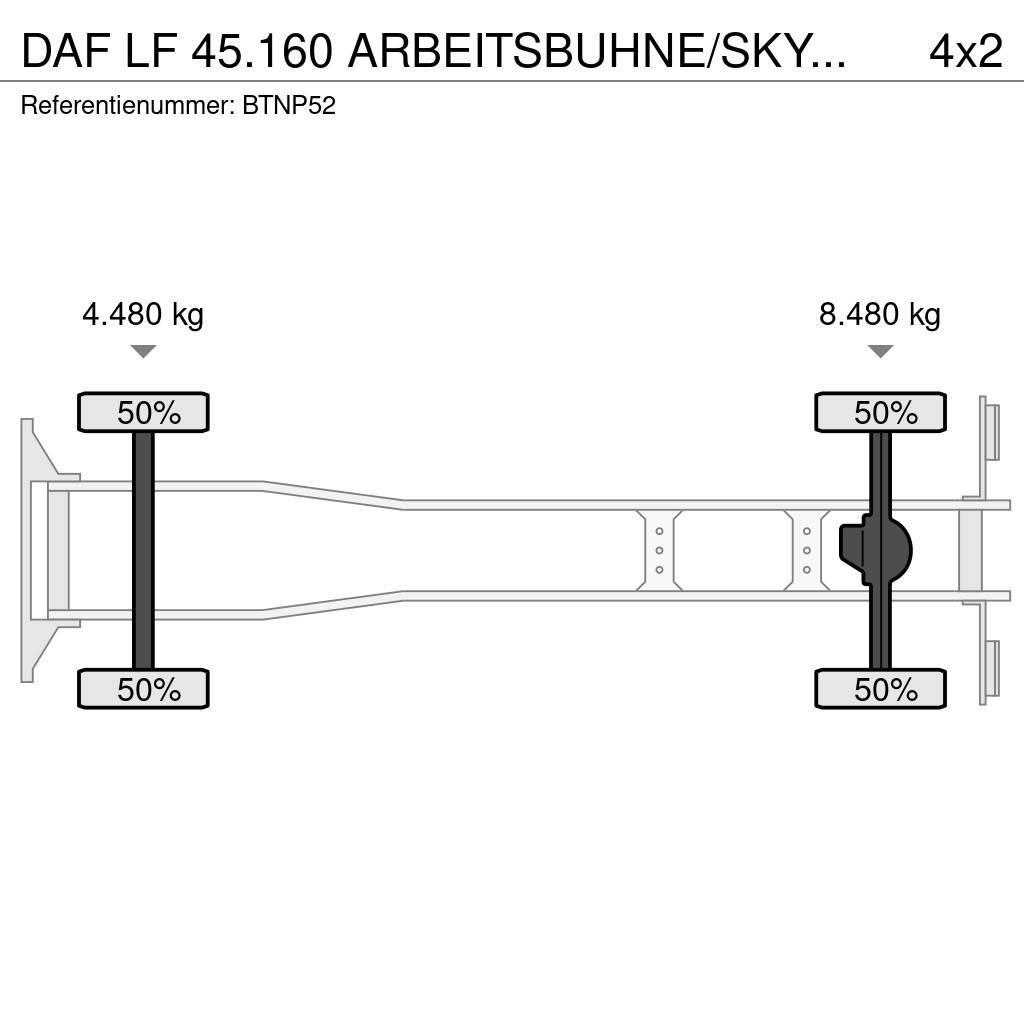 DAF LF 45.160 ARBEITSBUHNE/SKYWORKER/HOOGWERKER!!EURO4 Piattaforme autocarrate