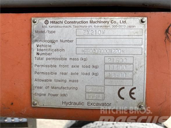 Hitachi ZX 210 W Escavatori gommati