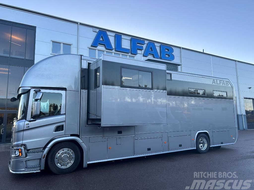 Scania P280 ALFAB Professional hästlastbil Camion per trasporto animali