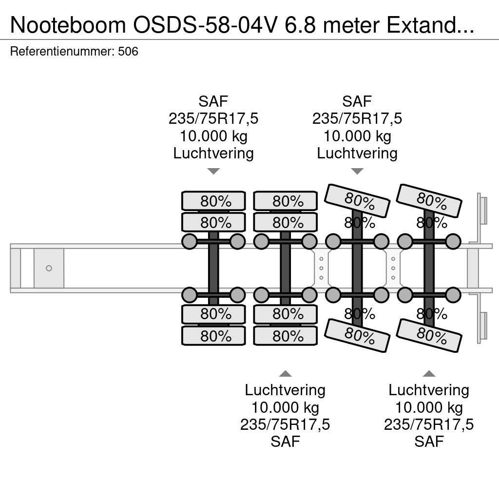 Nooteboom OSDS-58-04V 6.8 meter Extandable! Semirimorchi Ribassati