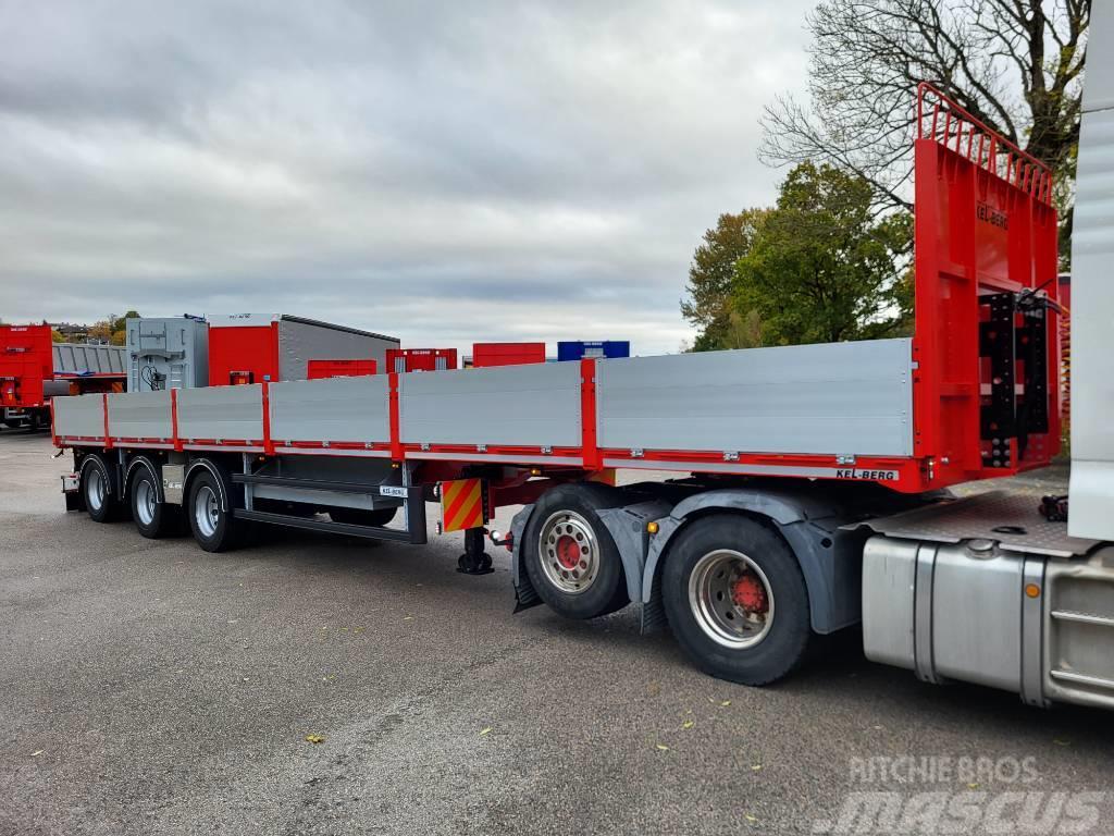 Kel-Berg D530V Åpen trailer Delbelastning 27 tonn Semirimorchio a pianale