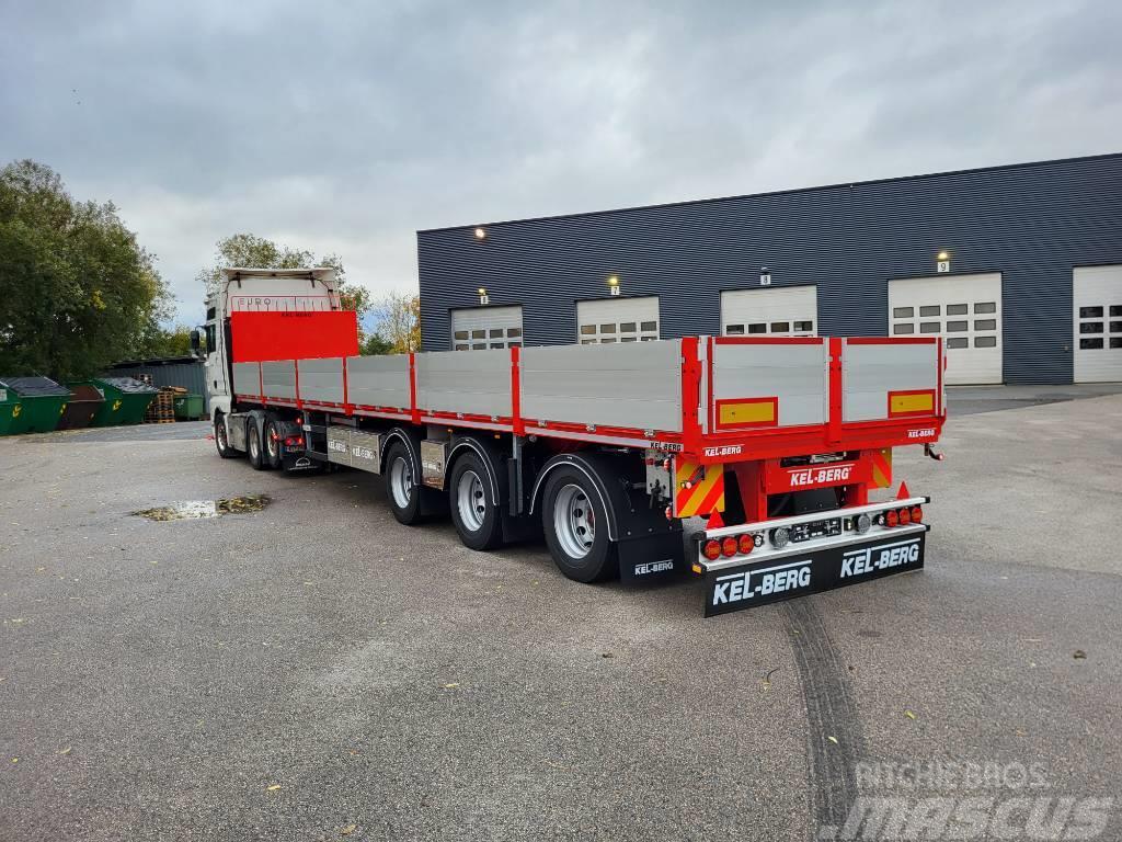 Kel-Berg D530V Åpen trailer Delbelastning 27 tonn Semirimorchio a pianale