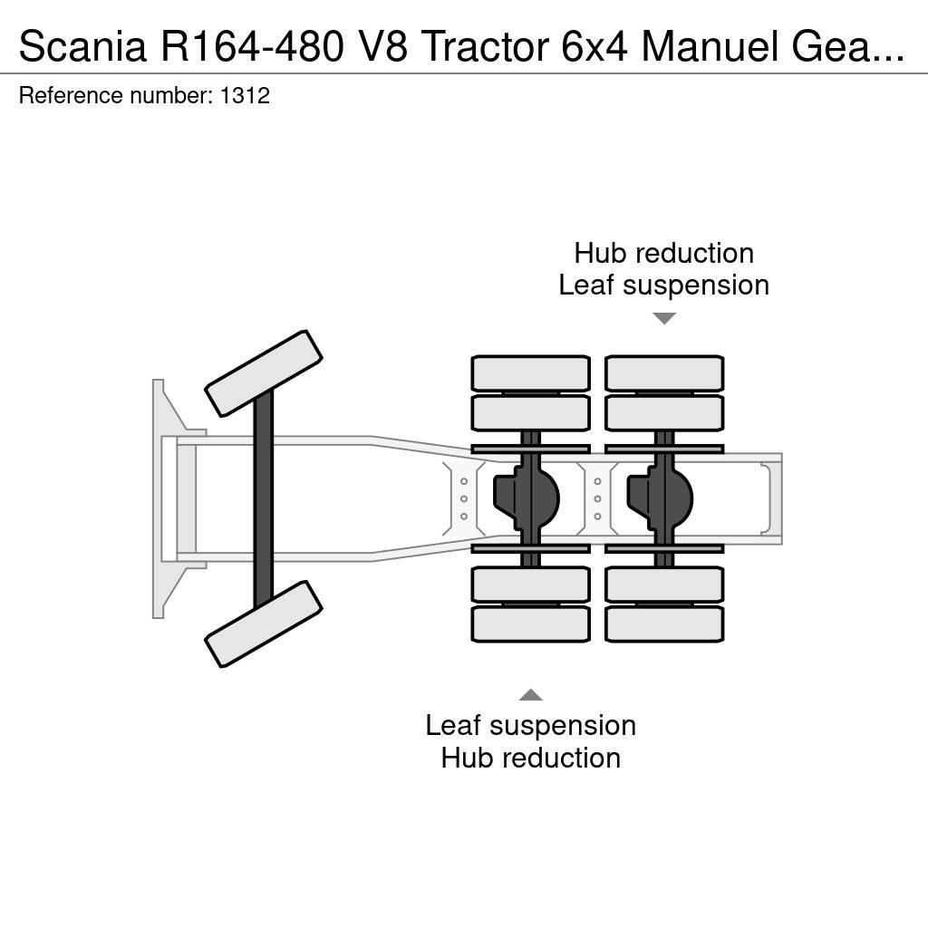 Scania R164-480 V8 Tractor 6x4 Manuel Gearbox Full Steel Motrici e Trattori Stradali