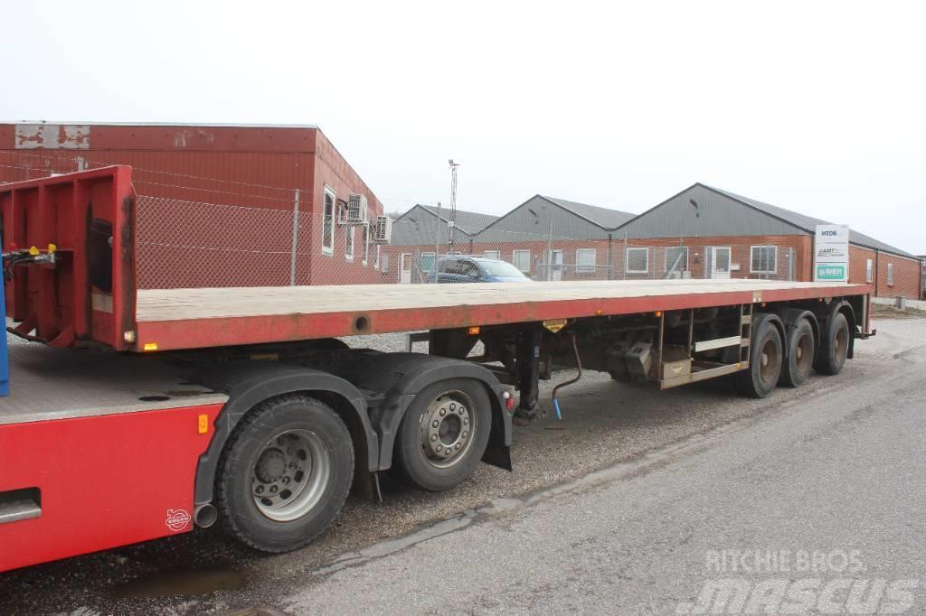 Broshuis 3 Ax  flat extension trailer. Semirimorchio a pianale