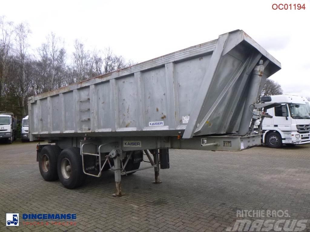 Robuste Kaiser Tipper trailer steel 24 m3 + tarpaulin Semirimorchi a cassone ribaltabile