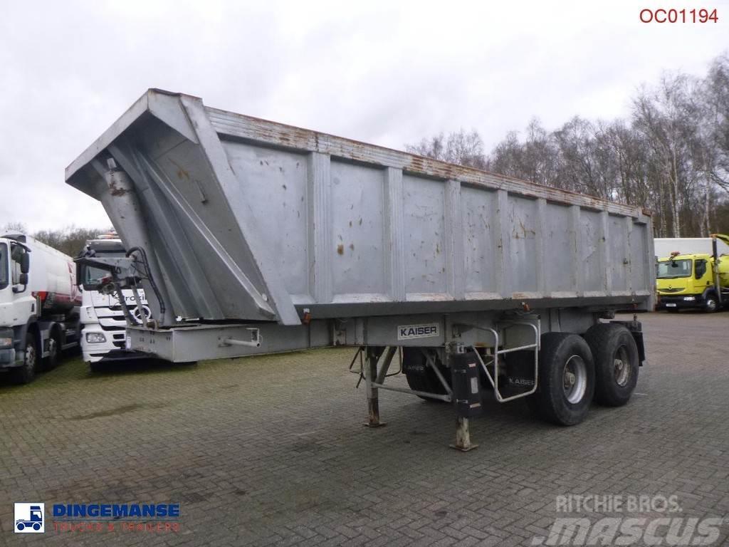 Robuste Kaiser Tipper trailer steel 24 m3 + tarpaulin Semirimorchi a cassone ribaltabile