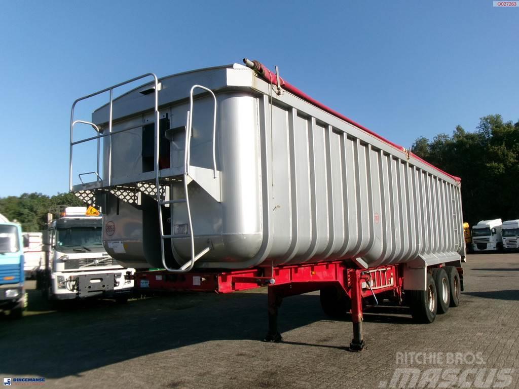 Montracon Tipper trailer alu 50.5 m3 + tarpaulin Semirimorchi a cassone ribaltabile